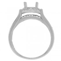 0.45ct 14k White Gold Diamond Semi-mount Ring