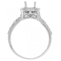 1.02ct 14k White Gold Diamond Semi-mount Ring
