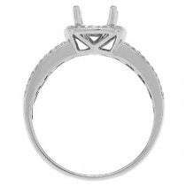 0.52ct 14k White Gold Diamond Semi-mount Ring