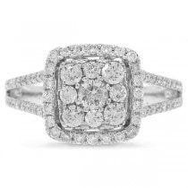 0.73ct 14k White Gold Diamond Lady's Ring