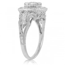 0.89ct 14k White Gold Diamond Lady's Ring