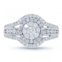 0.80ct 14k White Gold Diamond Lady's Ring