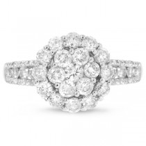 1.75ct 14k White Gold Diamond Lady's Ring