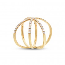 0.51ct 14k Yellow Gold Diamond Lady's Ring