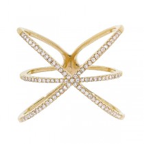 0.28ct 14k Yellow Gold Diamond Lady's Ring