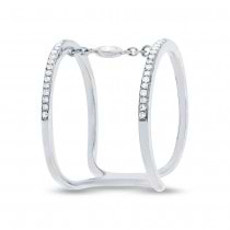 0.24ct 14k White Gold Diamond Lady's Ring Size 10