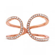 0.23ct 14k Rose Gold Diamond Lady's Ring