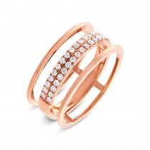 0.34ct 14k Rose Gold Diamond Lady's Ring