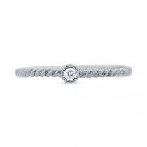 0.05ct 14k White Gold Diamond Lady's Ring
