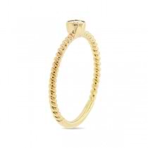0.12ct 14k Yellow Gold Diamond Lady's Ring