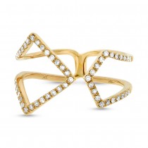 0.24ct 14k Yellow Gold Diamond Lady's Ring Size 8