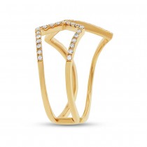 0.24ct 14k Yellow Gold Diamond Lady's Ring Size 8