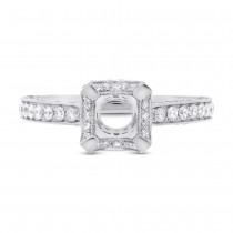 1.40ct 18k White Gold Diamond Semi-mount Ring