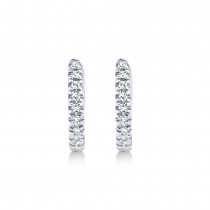 Diamond Mini Huggie Earrings 14k White Gold (0.04ct)