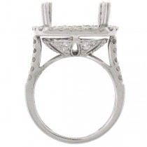 1.79ct 14k White Gold Diamond Semi-mount Ring