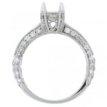 1.10ct 18k White Gold Diamond Semi-mount Ring