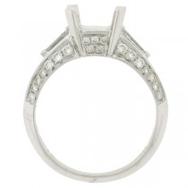 0.78ct 14k White Gold Diamond Semi-mount Ring
