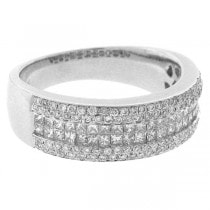 1.00ct 14k White Gold Diamond Lady's Invisible Band