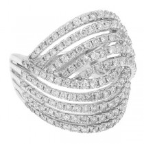 1.76ct 14k White Gold Diamond Lady's Ring