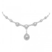 5.31ct 14k White Gold Diamond Necklace