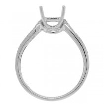 0.42ct 18k White Gold Diamond Semi-mount Ring