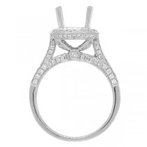 0.81ct 18k White Gold Diamond Semi-mount Ring