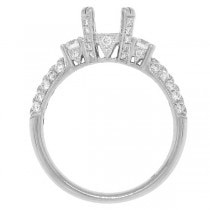 0.69ct 18k White Gold Diamond Semi-mount Ring