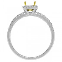 0.29ct 14k Two-tone Gold Diamond Semi-mount Ring