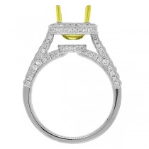 0.80ct 14k Two-tone Gold Diamond Semi-mount Ring