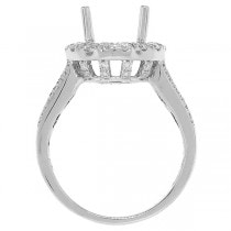 1.03ct 18k White Gold Diamond Semi-mount Ring