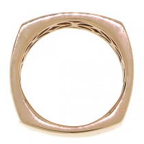 1.78ct 14k Rose Gold White & Champagne Diamond Men's Ring