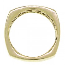 1.78ct 14k Yellow Gold White & Champagne Diamond Men's Ring
