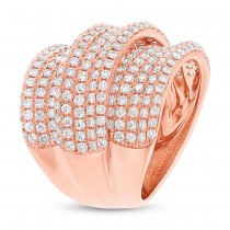 2.66ct 14k Rose Gold Diamond Lady's Ring