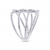 0.35ct 14k White Gold Diamond Lady's Ring Size 7.75