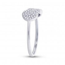 0.20ct 14k White Gold Diamond Lady's Ring Size 5