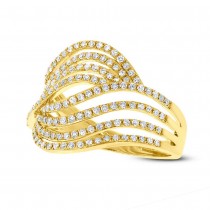 0.61ct 14k Yellow Gold Diamond Lady's Ring