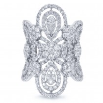4.43ct 18k White Gold Diamond Lady's Ring