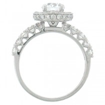 2.14ct 18k White Gold Round Brilliant Diamond Engagement Ring