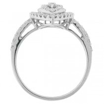 0.84ct 18k White Gold Diamond Lady's Ring