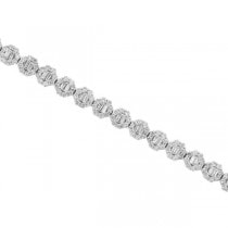 6.34ct 18k White Gold Diamond Lady's Bracelet