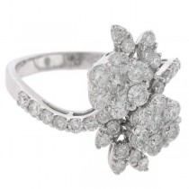 1.63ct 18k White Gold Diamond Lady's Ring