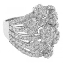 3.16ct 18k White Gold Diamond Lady's Ring