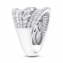 2.87ct 18k White Gold Diamond Lady's Ring