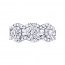 1.07ct 18k White Gold Diamond Lady's Ring 3-pc