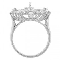 1.42ct 18k White Gold Diamond Semi-mount Ring