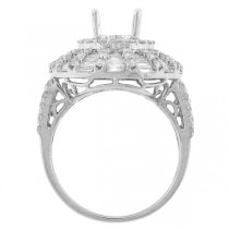 2.83ct 18k White Gold Diamond Semi-mount Ring