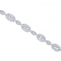 7.58ct 18k White Gold Diamond Lady's Bracelet