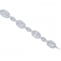 7.58ct 18k White Gold Diamond Lady's Bracelet