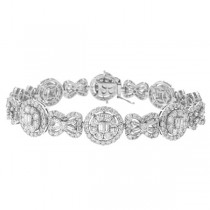 9.07ct 18k White Gold Diamond Lady's Bracelet