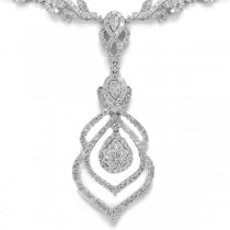 15.22ct 18k White Gold Diamond Necklace